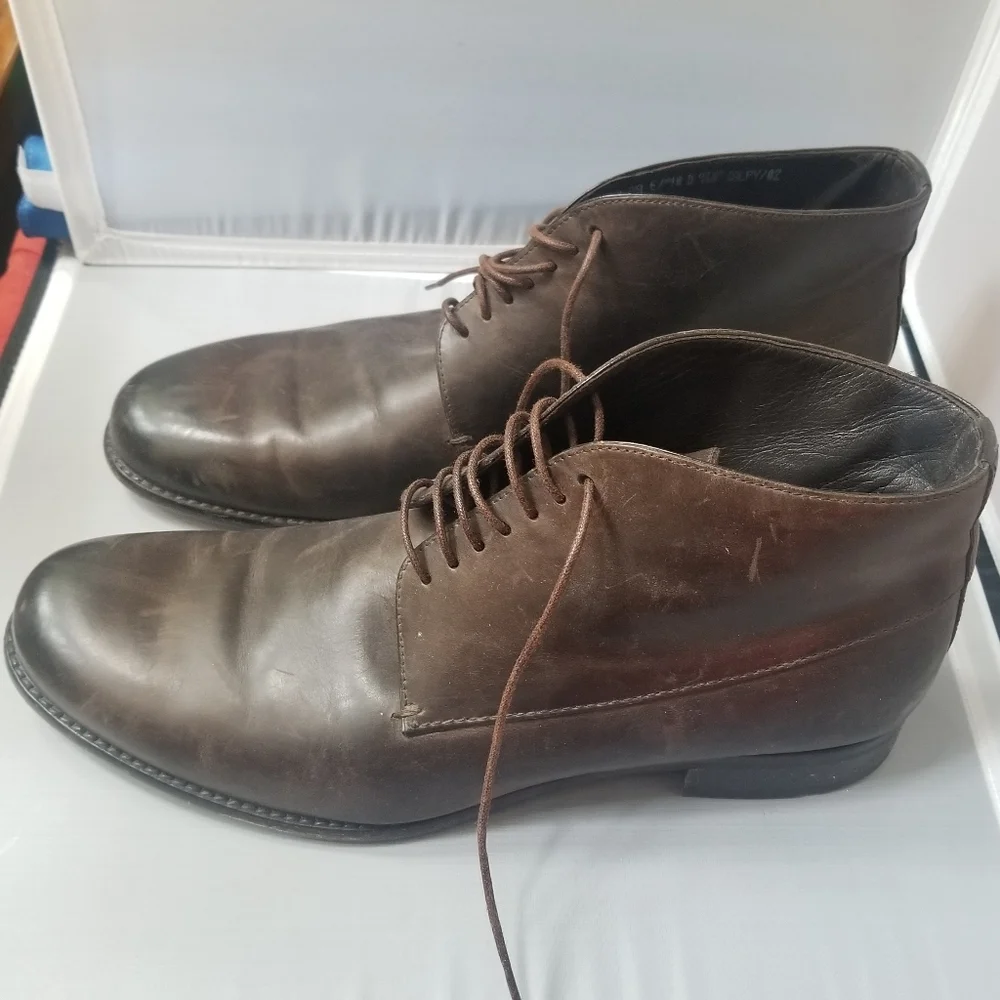 Bally lace up brown boots - Picture 2 of 6